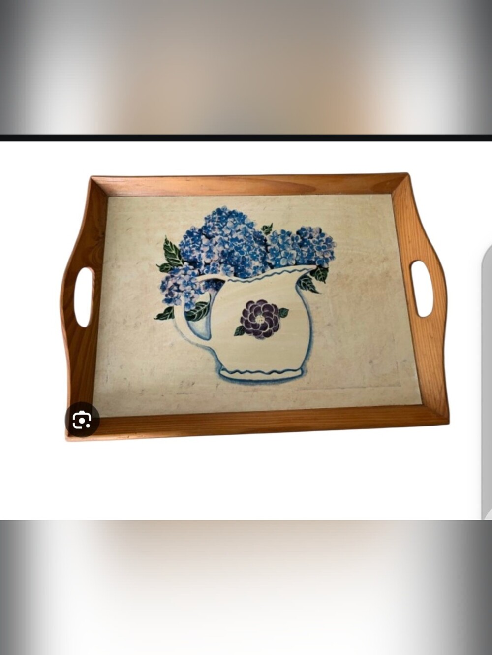 Vintage Wooden Serving Tray